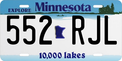 MN license plate 552RJL