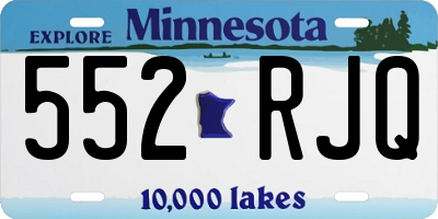 MN license plate 552RJQ