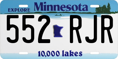 MN license plate 552RJR