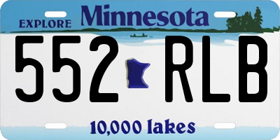 MN license plate 552RLB