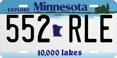 MN license plate 552RLE