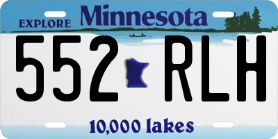 MN license plate 552RLH
