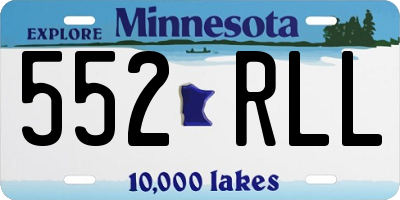 MN license plate 552RLL