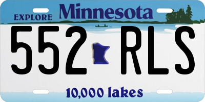 MN license plate 552RLS