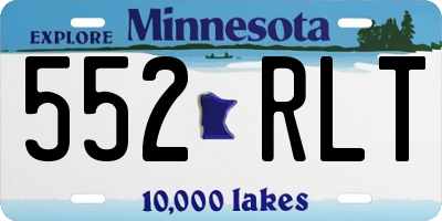 MN license plate 552RLT