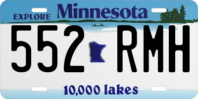 MN license plate 552RMH