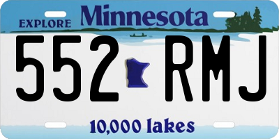 MN license plate 552RMJ
