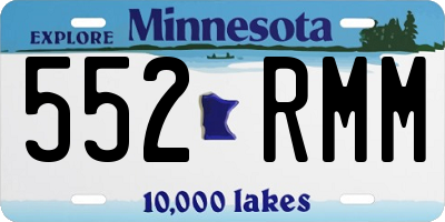 MN license plate 552RMM