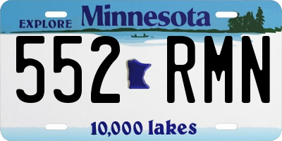 MN license plate 552RMN