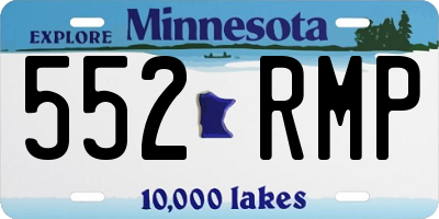 MN license plate 552RMP