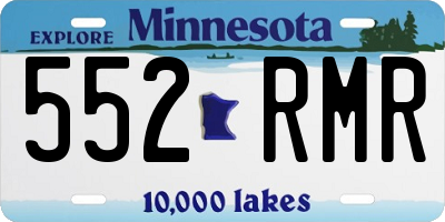 MN license plate 552RMR