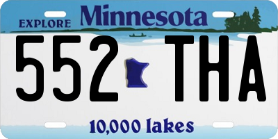 MN license plate 552THA