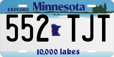 MN license plate 552TJT
