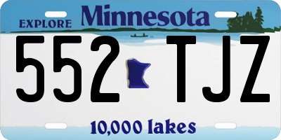 MN license plate 552TJZ