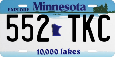 MN license plate 552TKC