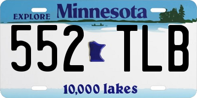 MN license plate 552TLB