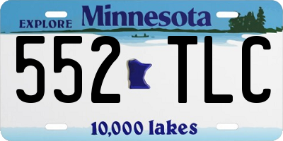MN license plate 552TLC