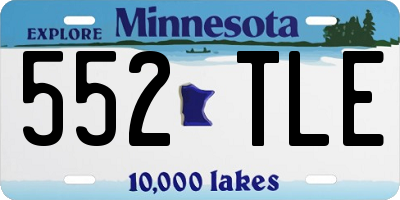 MN license plate 552TLE