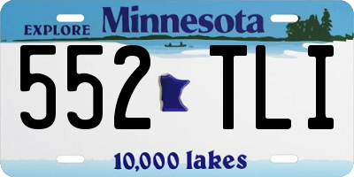 MN license plate 552TLI