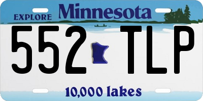 MN license plate 552TLP