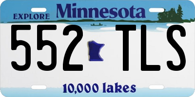 MN license plate 552TLS