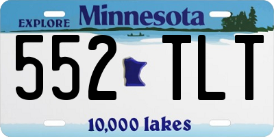 MN license plate 552TLT