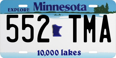 MN license plate 552TMA