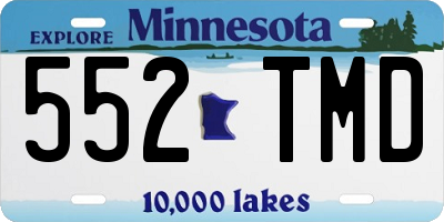 MN license plate 552TMD