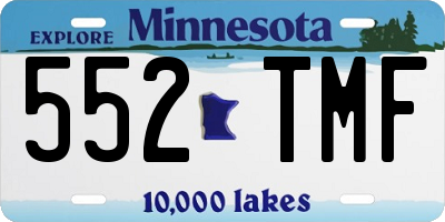 MN license plate 552TMF