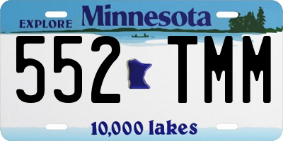 MN license plate 552TMM