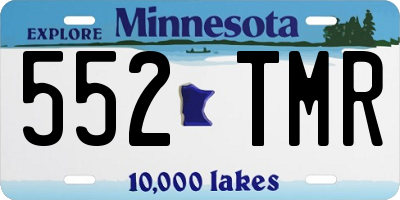 MN license plate 552TMR