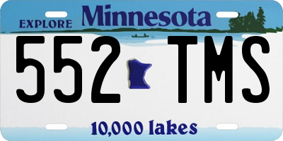 MN license plate 552TMS