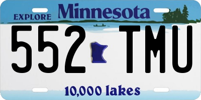 MN license plate 552TMU