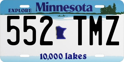 MN license plate 552TMZ