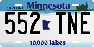 MN license plate 552TNE