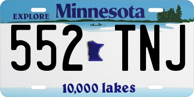 MN license plate 552TNJ