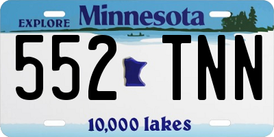 MN license plate 552TNN