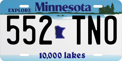 MN license plate 552TNO
