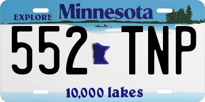 MN license plate 552TNP
