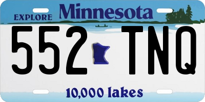 MN license plate 552TNQ