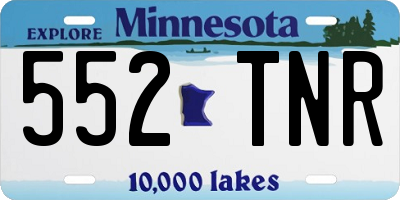 MN license plate 552TNR