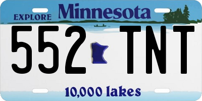 MN license plate 552TNT