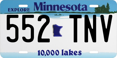 MN license plate 552TNV