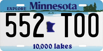 MN license plate 552TOO