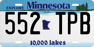 MN license plate 552TPB