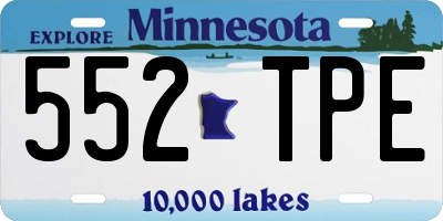 MN license plate 552TPE