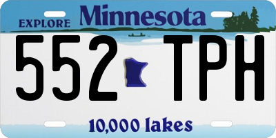 MN license plate 552TPH