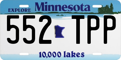 MN license plate 552TPP
