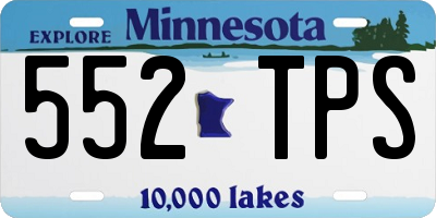 MN license plate 552TPS