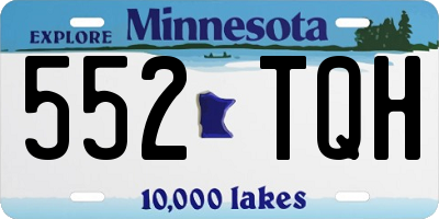 MN license plate 552TQH